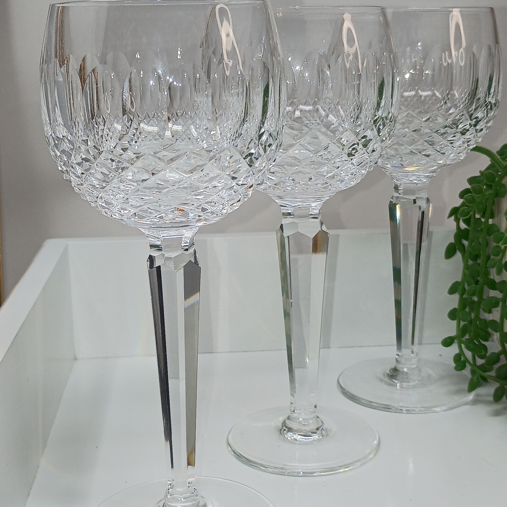 Waterford Crystal Wine Glasses Set Of 3 - Picture 2 of 8
